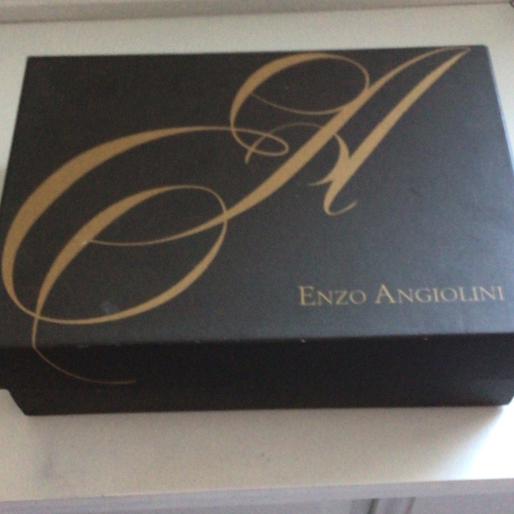 Enzo Angiolini Black Box with Gold Lettering